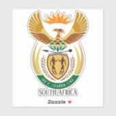 Zuid-Afrika Nationale wapenschild Sticker (Vel)