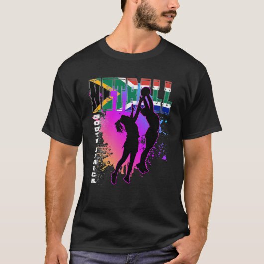 Zuid-Afrika Netball T-shirt (Voorkant)