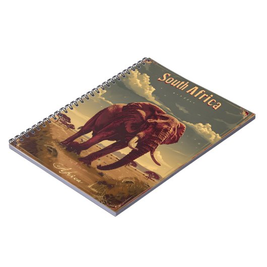 Zuid-Afrika Olifant  Notitieboek (Linkerzijde)