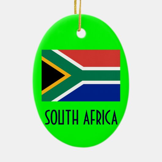 ZUID-AFRIKA*    ORNAMENTZUID-AFRIKA KERAMISCH ORNAMENT (Achterkant)
