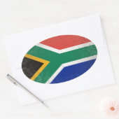 Zuid-Afrika Ovale Sticker (Envelop)