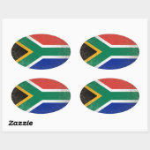 Zuid-Afrika Ovale Sticker (Vel)