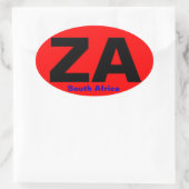 ZUID-AFRIKA Ovale Sticker in Europese stijl (Tas)