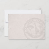 Zuid-Afrika Paspoort bruiloft RSVP Kaartje (Achterkant)