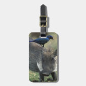 Zuid-Afrika, Pilanesburg GR, Warthog Bagagelabel (Voorkant verticaal)