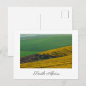 Zuid-Afrika Platteland Landschap Koolzaadvelden Briefkaart (Voorkant / Achterkant)