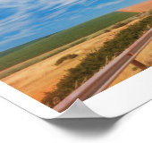 Zuid-Afrika Plattelandsweg Lucht Landschap Poster (Hoek)