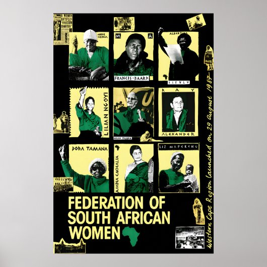 Zuid-Afrika Politieke Poster Federatie van Zuid (Voorkant)