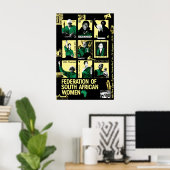 Zuid-Afrika Politieke Poster Federatie van Zuid (Thuiskantoor)