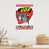 Zuid-Afrika Politieke Poster UDF Apartheid (Keuken)