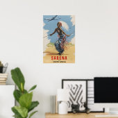 Zuid-Afrika Poster Sabena Reis Print Afrikaanse Ar (Thuiskantoor)