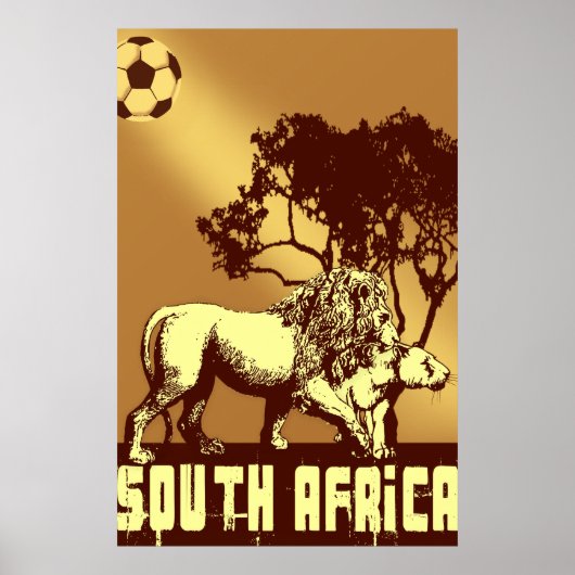 Zuid-Afrika Poster van de meest veilige voetbalspo (Voorkant)