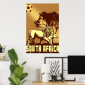 Zuid-Afrika Poster van de meest veilige voetbalspo (Thuiskantoor)