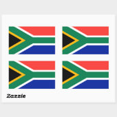 Zuid-Afrika Rechthoekige Sticker (Vel)