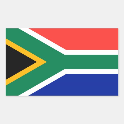 Zuid-Afrika Rechthoekige Sticker (Voorkant)