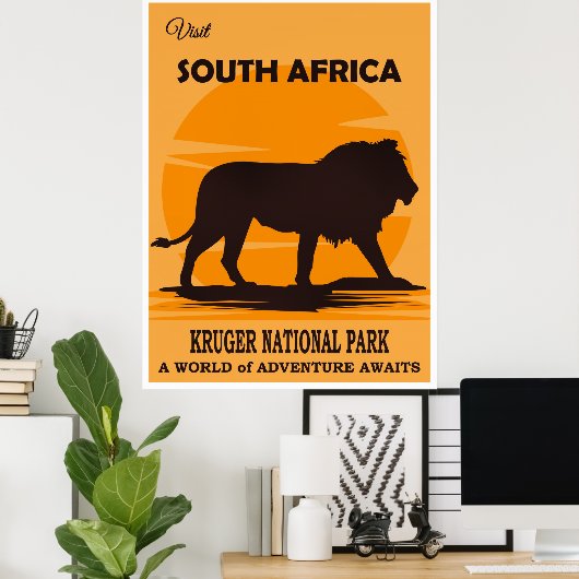 Zuid-Afrika Reisposter Poster (Thuiskantoor)