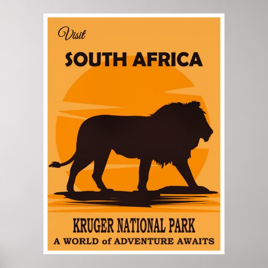 Zuid-Afrika Reisposter Poster (Voorkant)