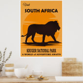 Zuid-Afrika Reisposter Poster (Keuken)