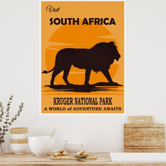 Zuid-Afrika Reisposter Poster (Keuken)