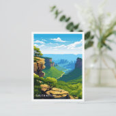 Zuid-Afrika Reizen  Illustratie Briefkaart (Staand voorkant)