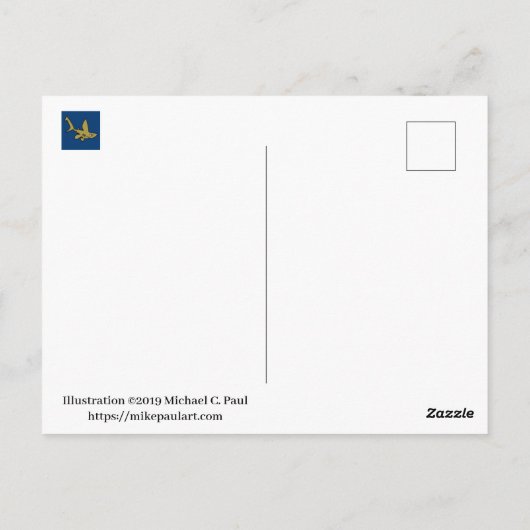 Zuid-Afrika Rhino Briefkaart (Achterkant)