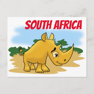 Zuid-Afrika Rhino Briefkaart