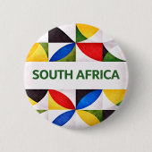 Zuid-Afrika Ronde Button 5,7 Cm (Voorkant)