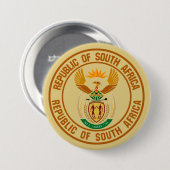 Zuid-Afrika Ronde Embleem Button 7,6 Cm (Voorkant /achterkant)
