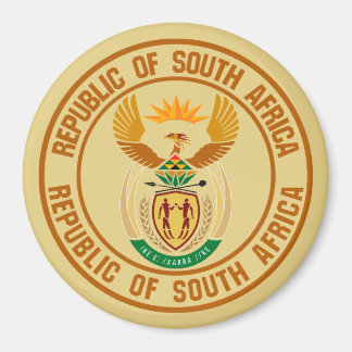 Zuid-Afrika Ronde Embleem Magneet