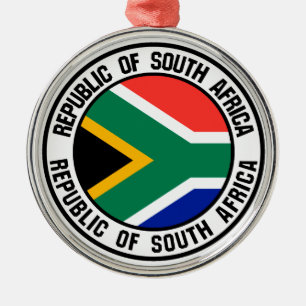 Zuid-Afrika Ronde Embleem Metalen Ornament