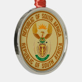 Zuid-Afrika Ronde Embleem Metalen Ornament (Rechts)