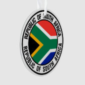 Zuid-Afrika Ronde Embleem Ornament (voorkant)