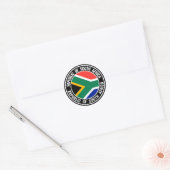 Zuid-Afrika Ronde Embleem Ronde Sticker (Envelop)