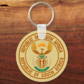 Zuid-Afrika Ronde Embleem Sleutelhanger (Voorkant)