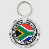 Zuid-Afrika Ronde Embleem Sleutelhanger (Voorkant)