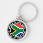 Zuid-Afrika Ronde Embleem Sleutelhanger (Voorkant)