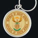Zuid-Afrika Ronde Embleem Sleutelhanger<br><div class="desc">Zuid-Afrika Ronde Embleem</div>