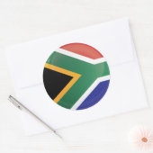 Zuid-Afrika - Ronde - pictogramvlag Ronde Sticker (Envelop)