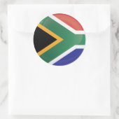 Zuid-Afrika - Ronde - pictogramvlag Ronde Sticker (Tas)