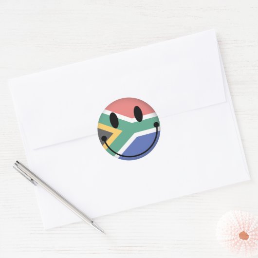 Zuid-Afrika Ronde Sticker (Envelop)