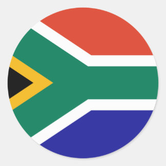 Zuid-Afrika Ronde Sticker