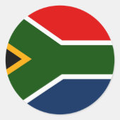 Zuid-Afrika Ronde Sticker (Voorkant)