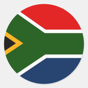 Zuid-Afrika Ronde Sticker