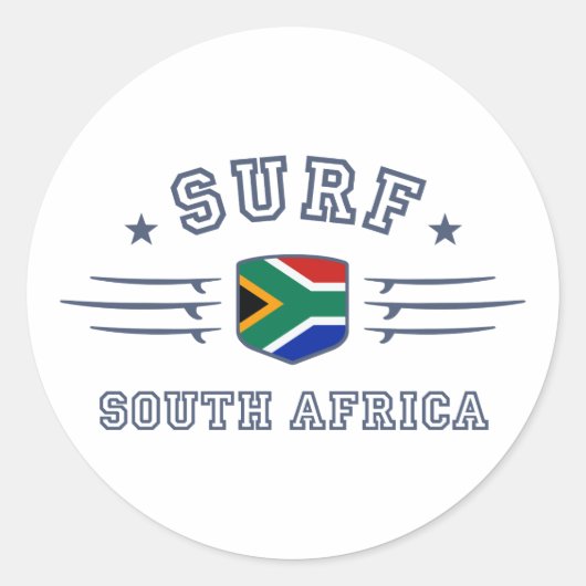 Zuid-Afrika Ronde Sticker (Voorkant)