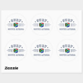 Zuid-Afrika Ronde Sticker (Vel)