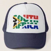 Zuid-Afrika Roots Zuid-Afrikaanse vlag Braai Trucker Pet (Voorkant)
