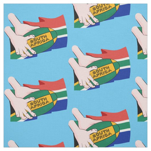 Zuid-Afrika Rugby Stof (Swatch)