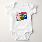 Zuid-Afrika rugbyvlag Romper (Voorkant)