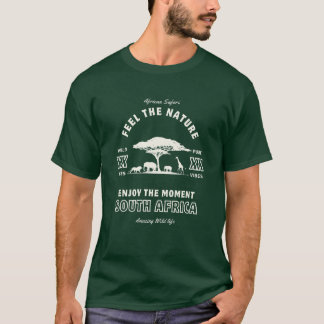 Zuid-Afrika Safari Cadeau ideeën donker T-shirt