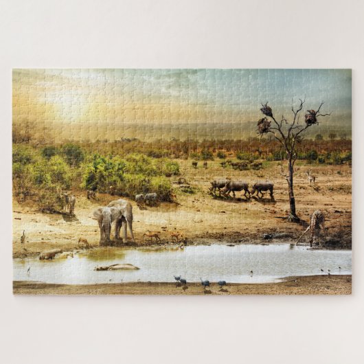 Zuid-Afrika Safari Fantasy Land Legpuzzel (Horizontaal)